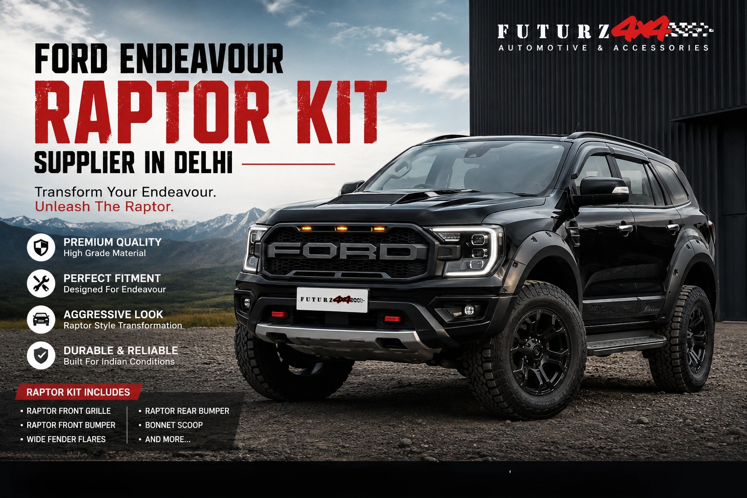 Ford Endeavour Modified Raptor Kit