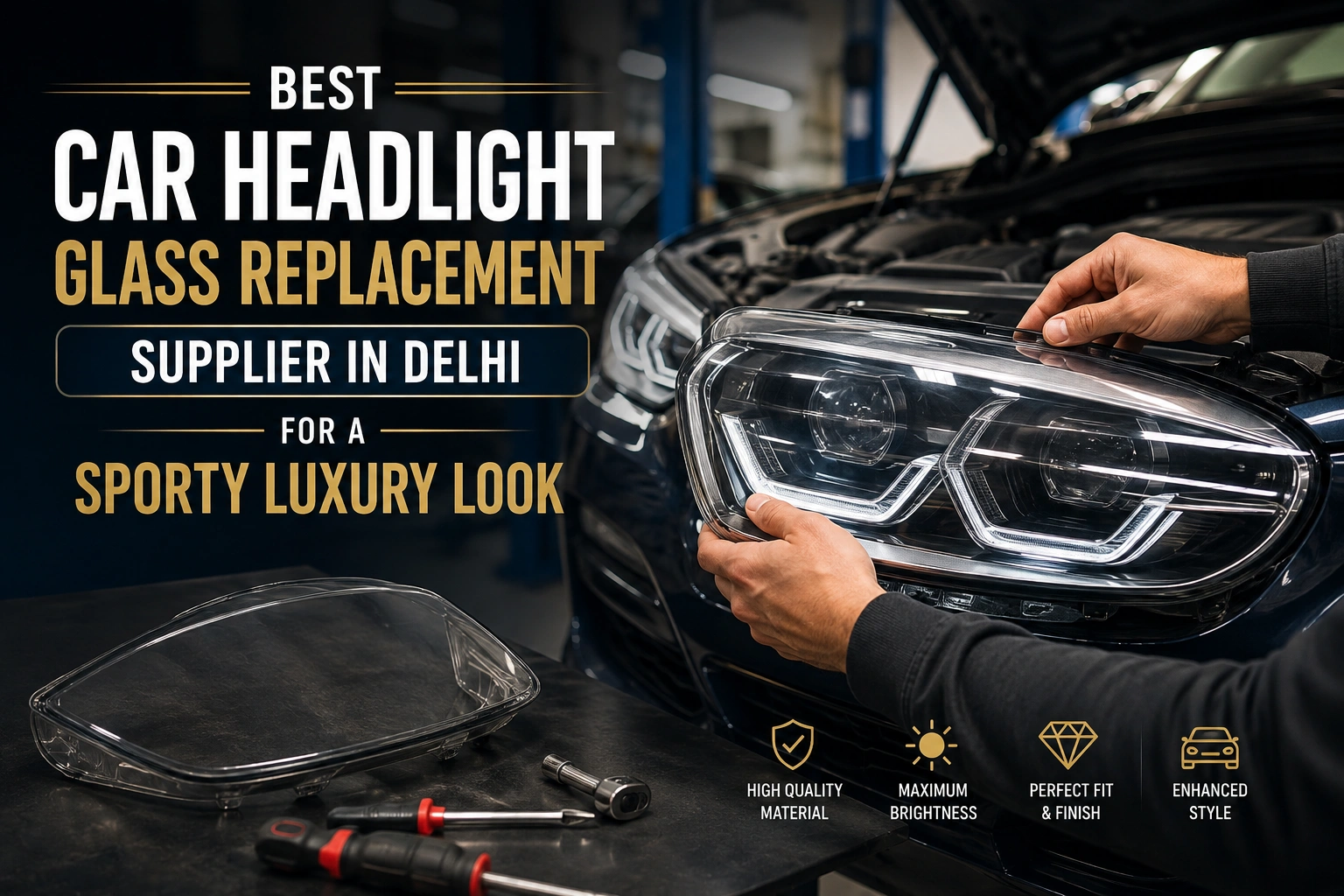 Car Headlight Glass Replacement